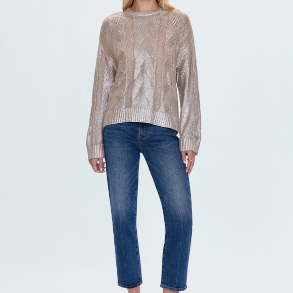 Pistola Everly Gilded Castle Cable Knit Sweater S - Picture 1 of 10